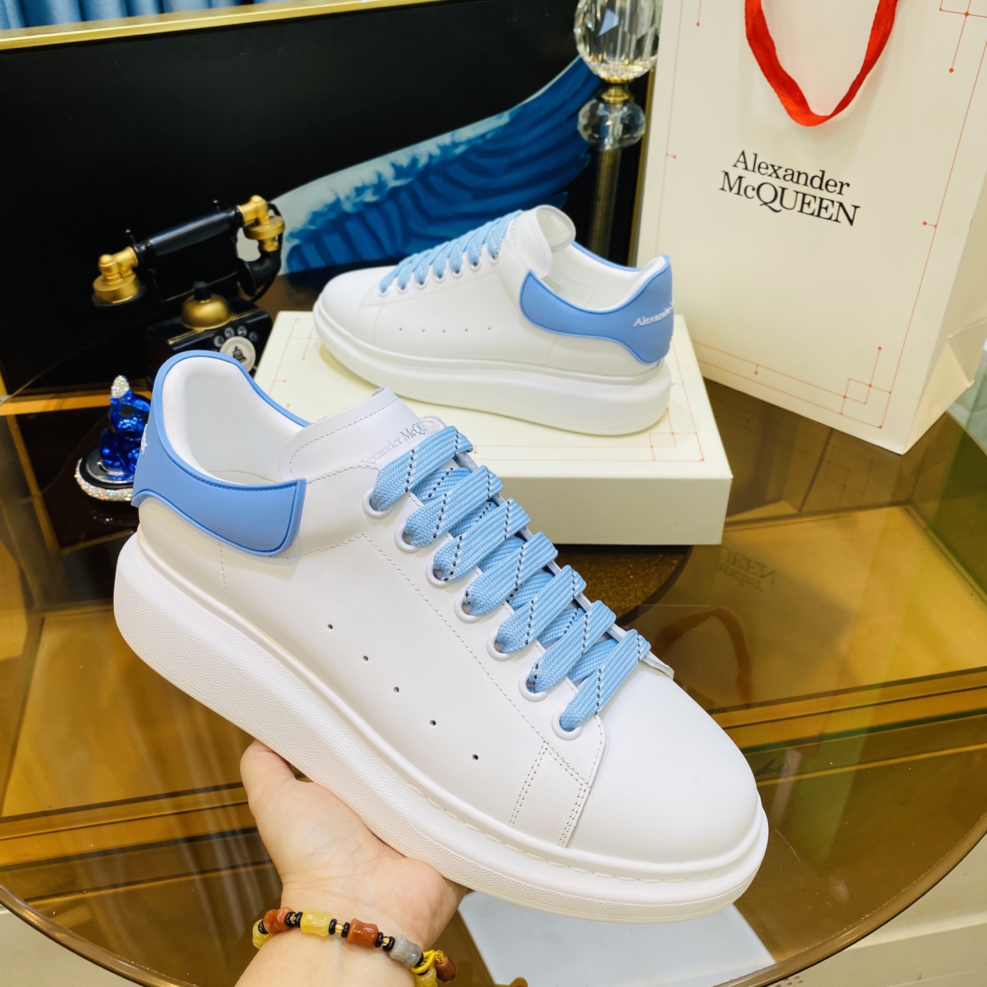 Alexander McQueen Oversized Sneaker Sky Blue