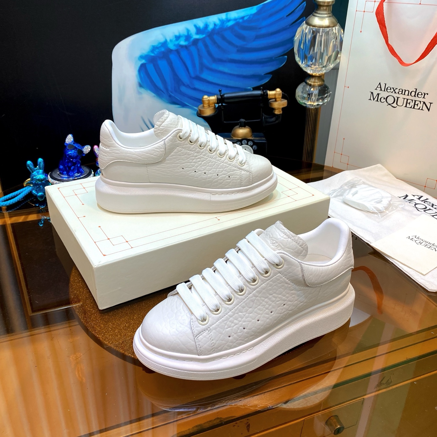 Alexander McQueen Platform Sneakers White