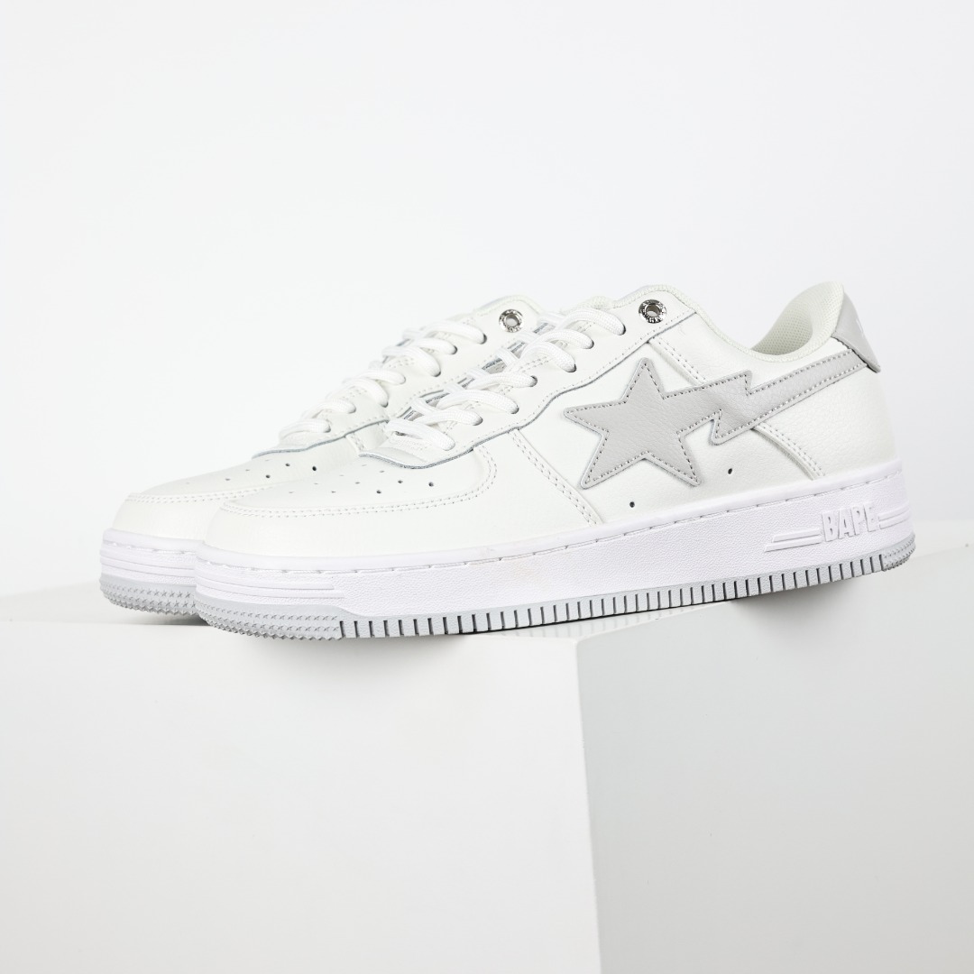 Bape Sta Low-Top Sneakers White/Grey