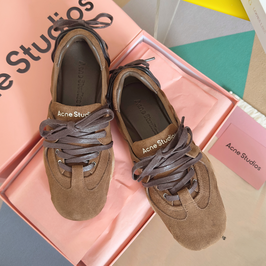 Acne Studios Denim Ballet Sneakers Brown