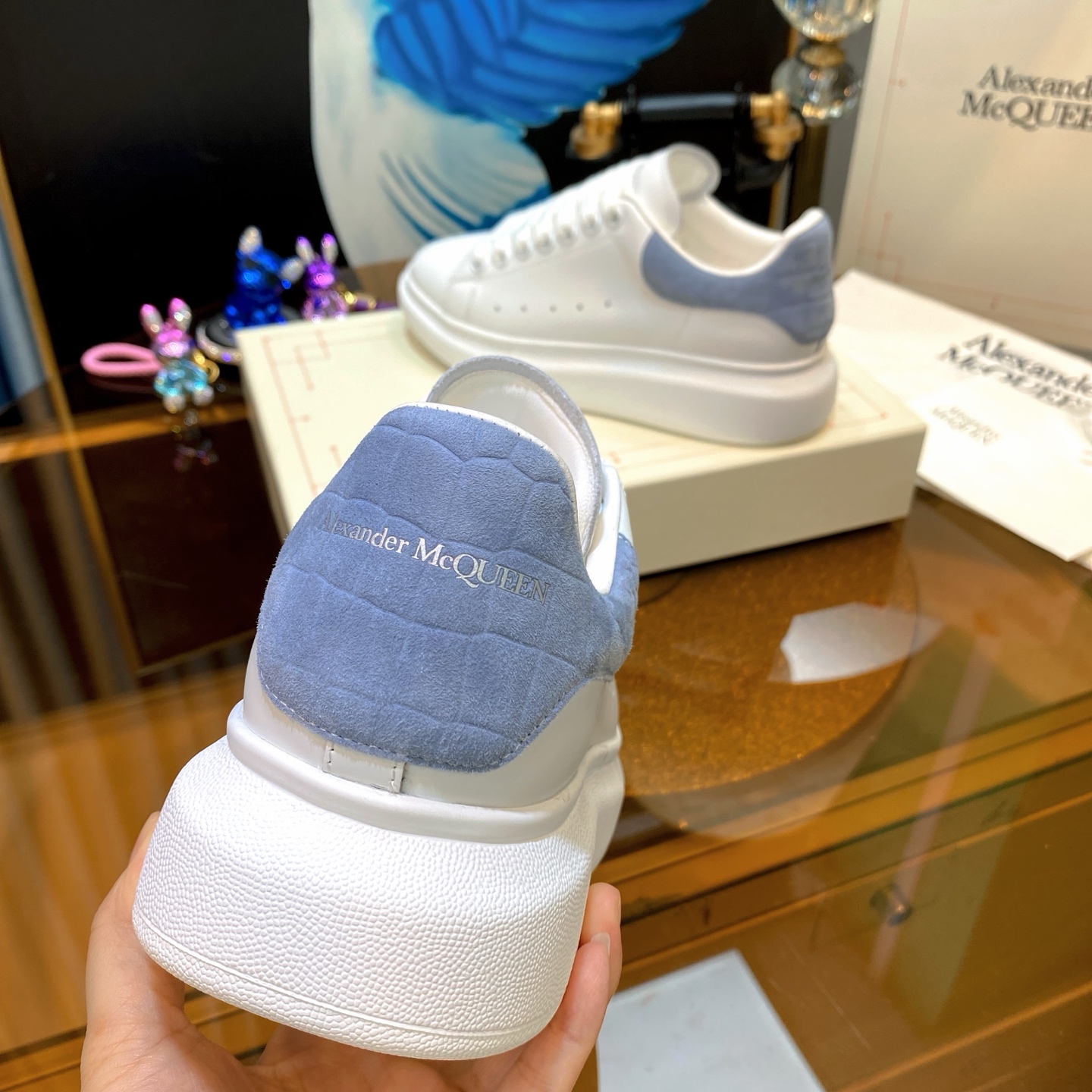Alexander McQueen Oversized Sneaker White/Black