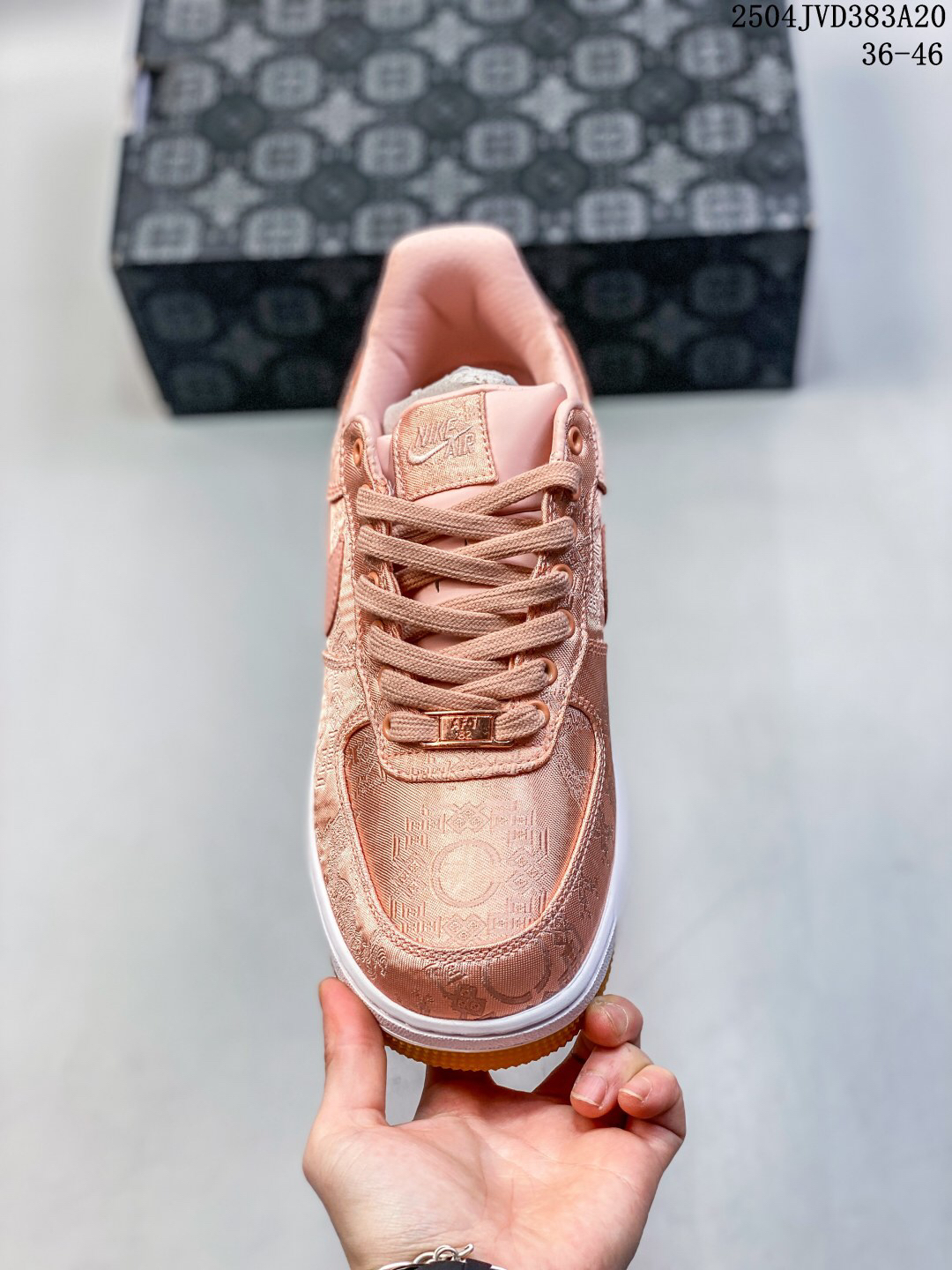 Nike Air Force 1 '07 Low Jacquard Sneakers Pink