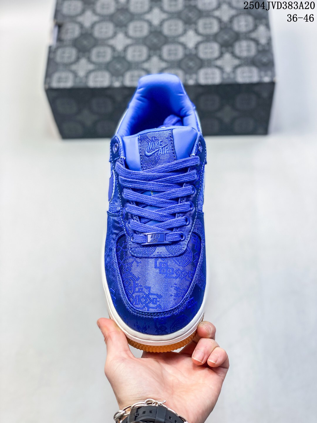 Nike Air Force 1 '07 Low Jacquard Sneaker Blue