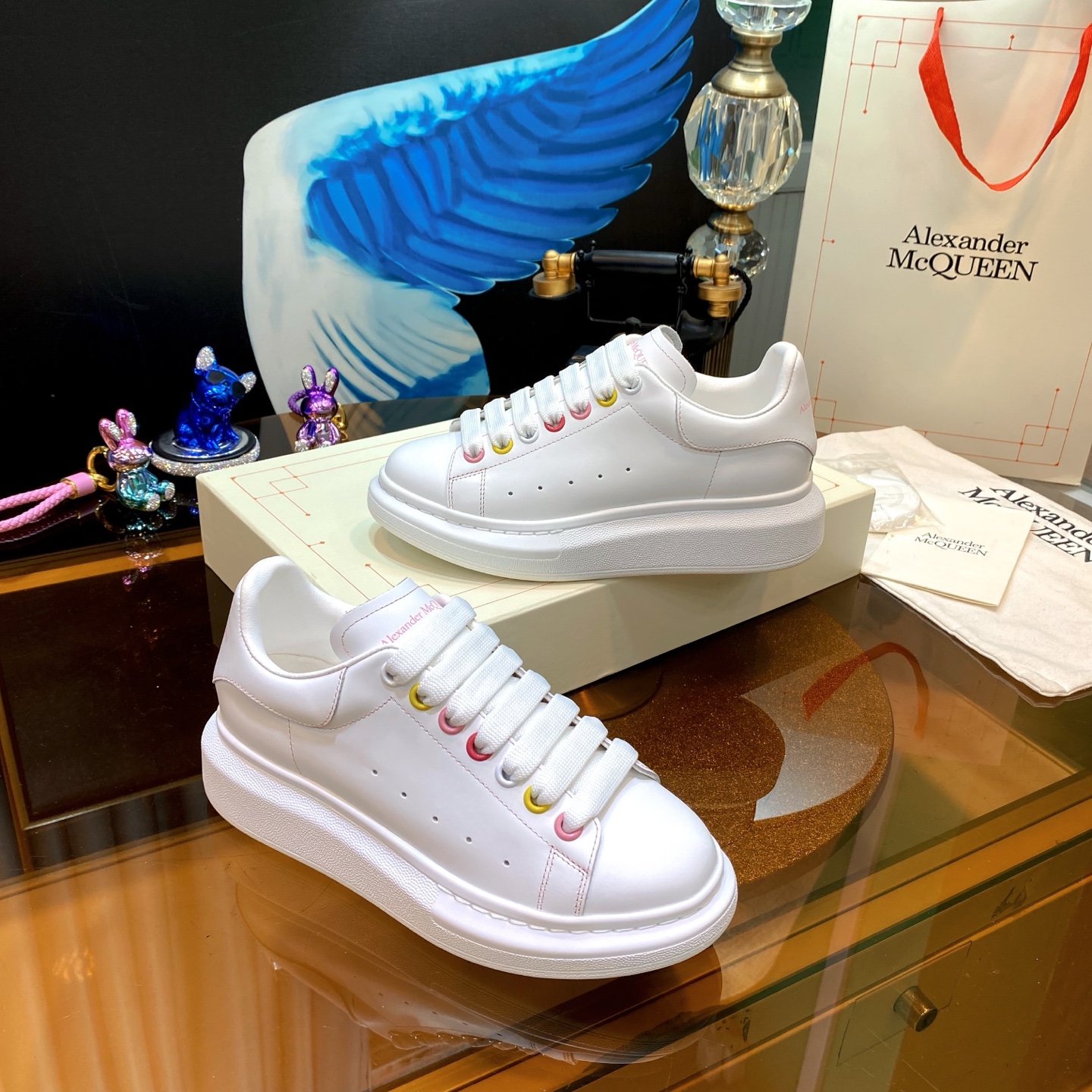 Alexander McQueen Platform Sneakers White