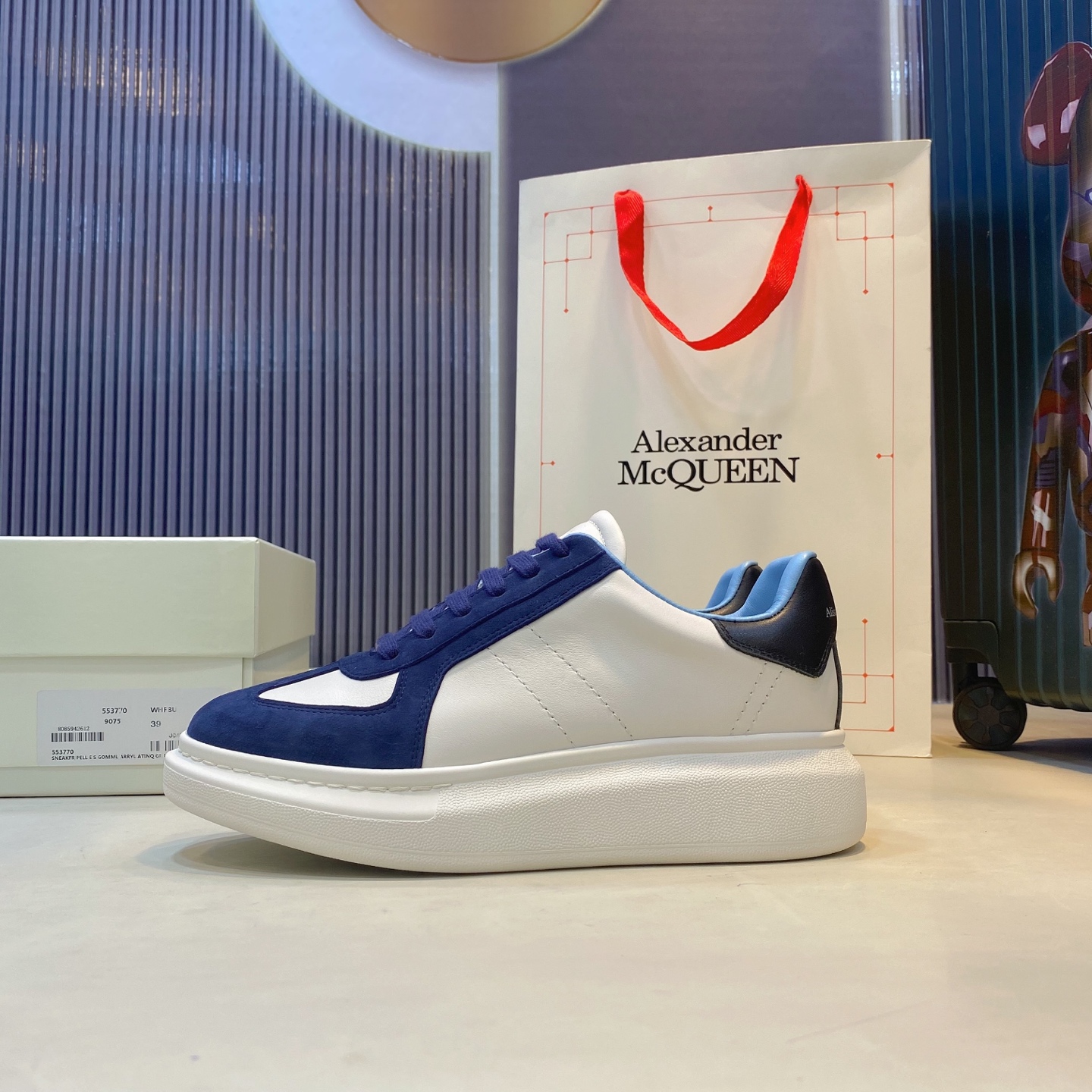Alexander McQueen Platform Sneaker Blue/White