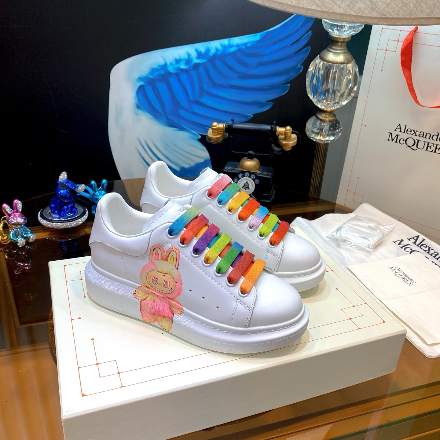 Alexander McQueen Pop Mart Sneaker White