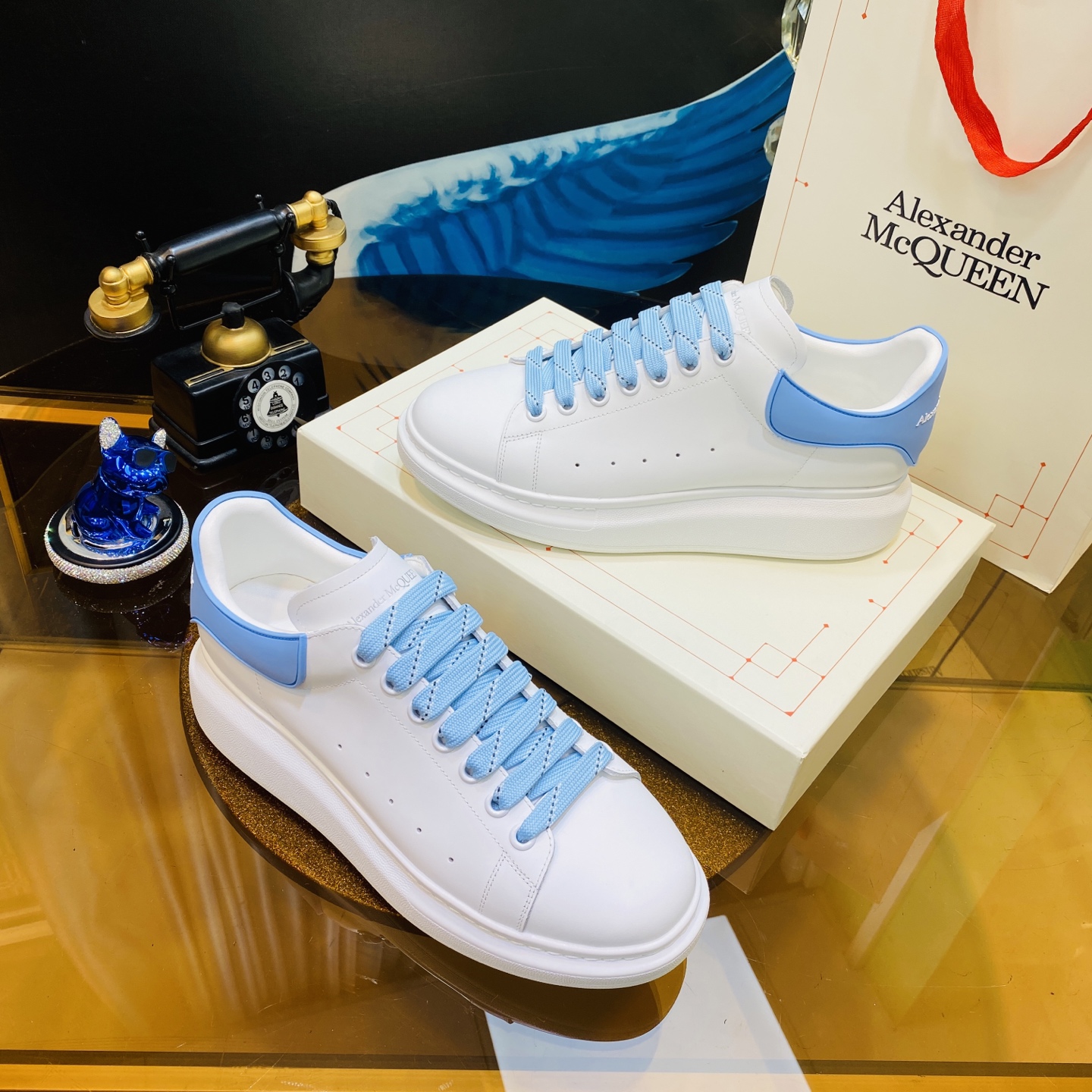 Alexander McQueen Oversized Sneaker Sky Blue