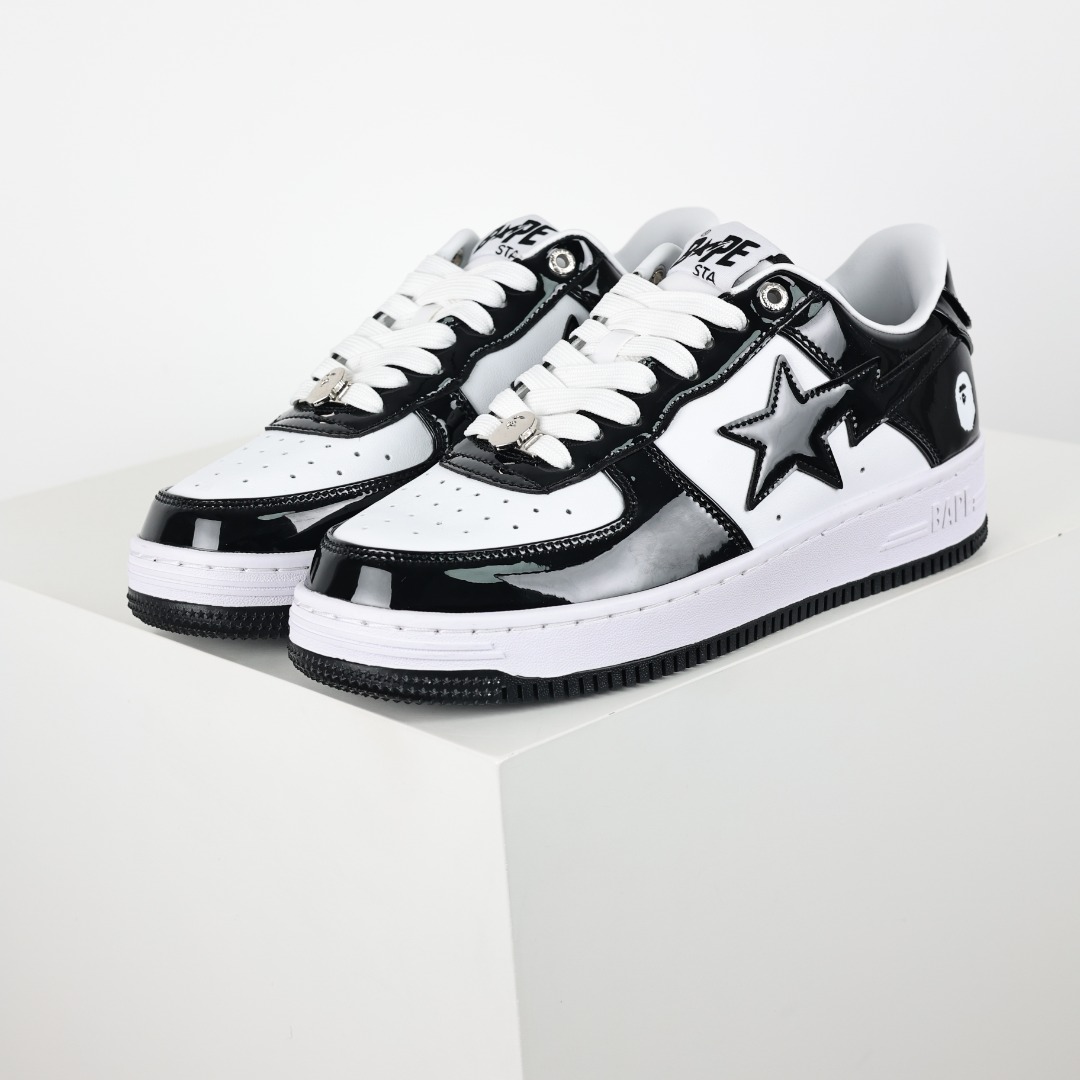 A Bathing Ape BAPE STA Low Sneakers Black/White
