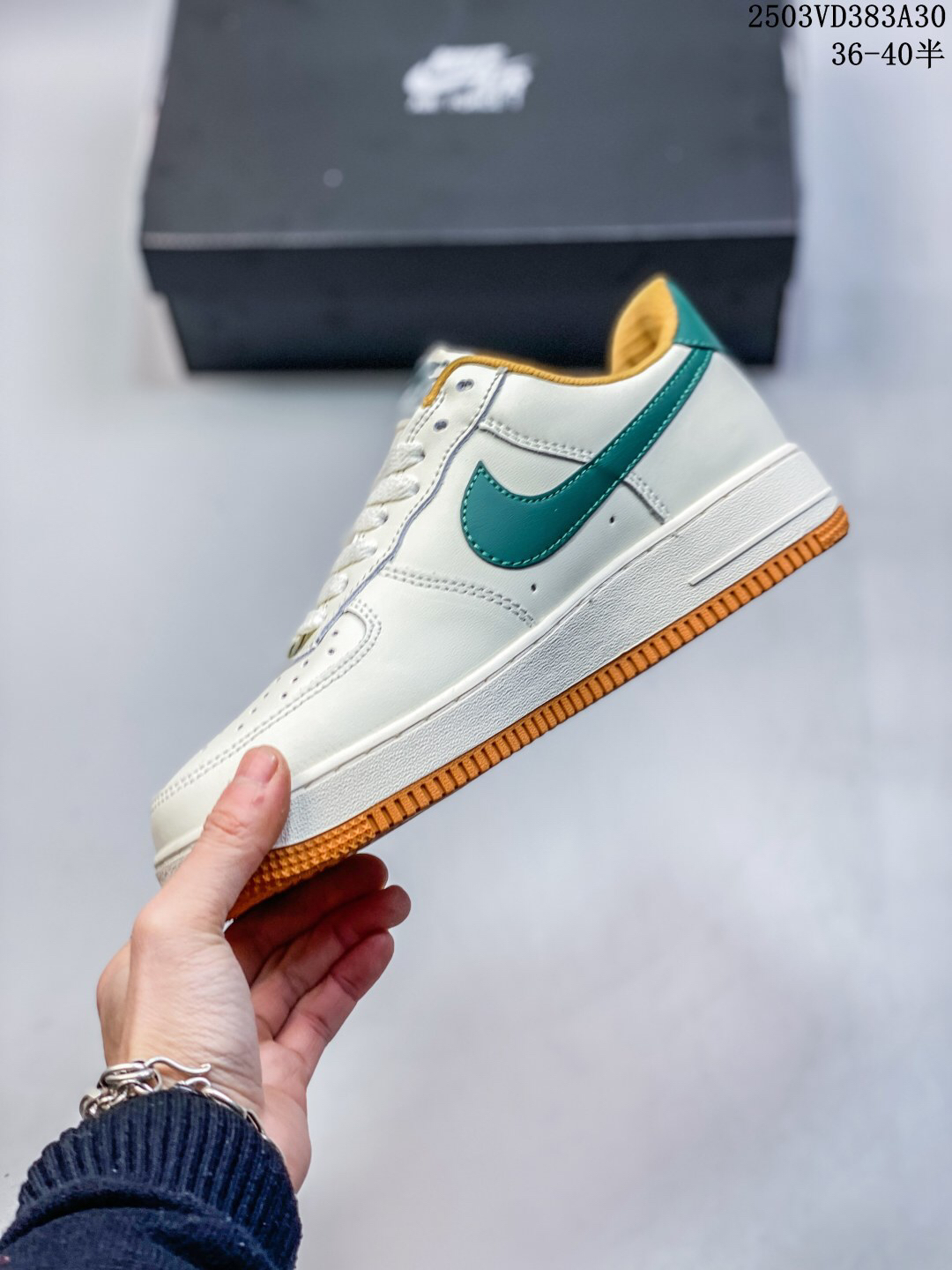 Nike Air Force 1 '07 Low Sneakers White/Green/Orange