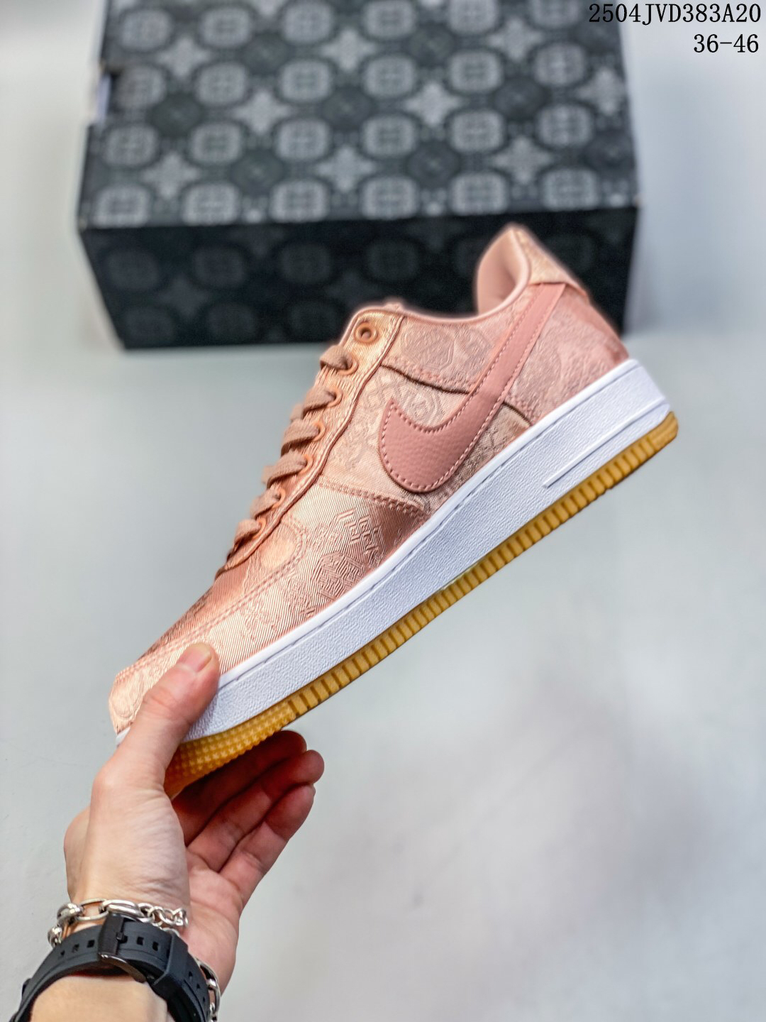Nike Air Force 1 '07 Low Jacquard Sneakers Pink
