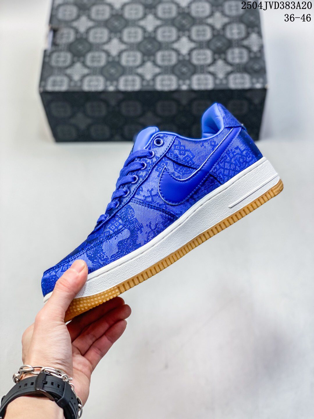 Nike Air Force 1 '07 Low Jacquard Sneaker Blue