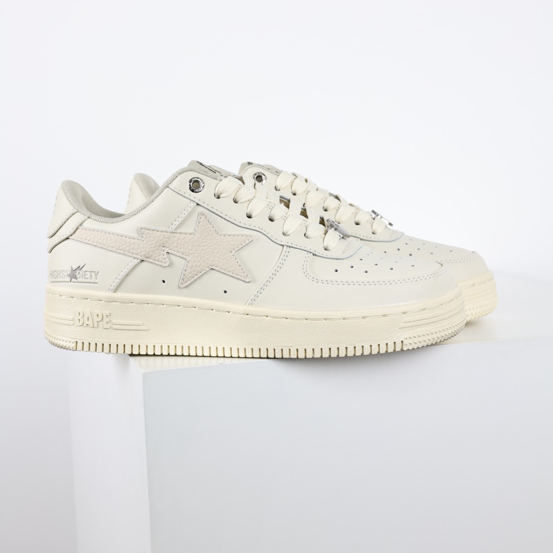 A Bathing Ape BAPE STA Low Sneakers Cream