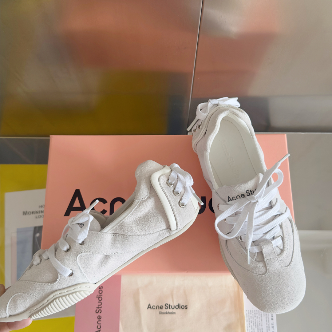 Acne Studios Denim Ballet Sneakers White