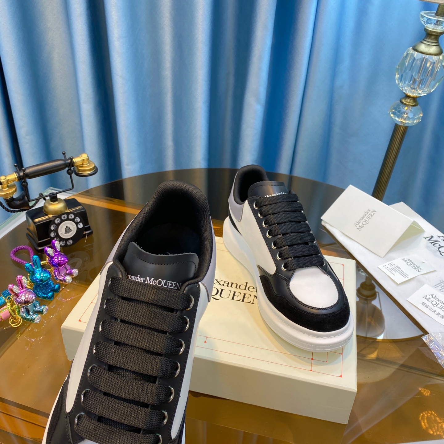 Alexander McQueen Oversized Sneaker White/Black/Grey