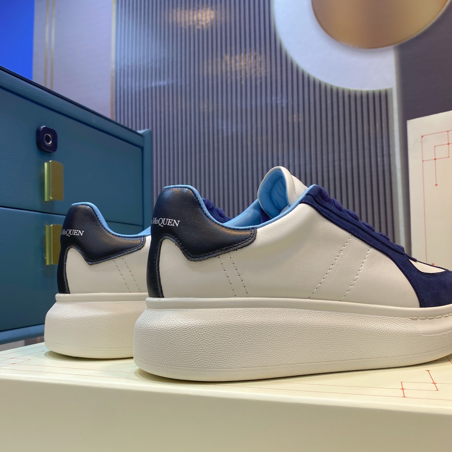 Alexander McQueen Platform Sneaker Blue/White