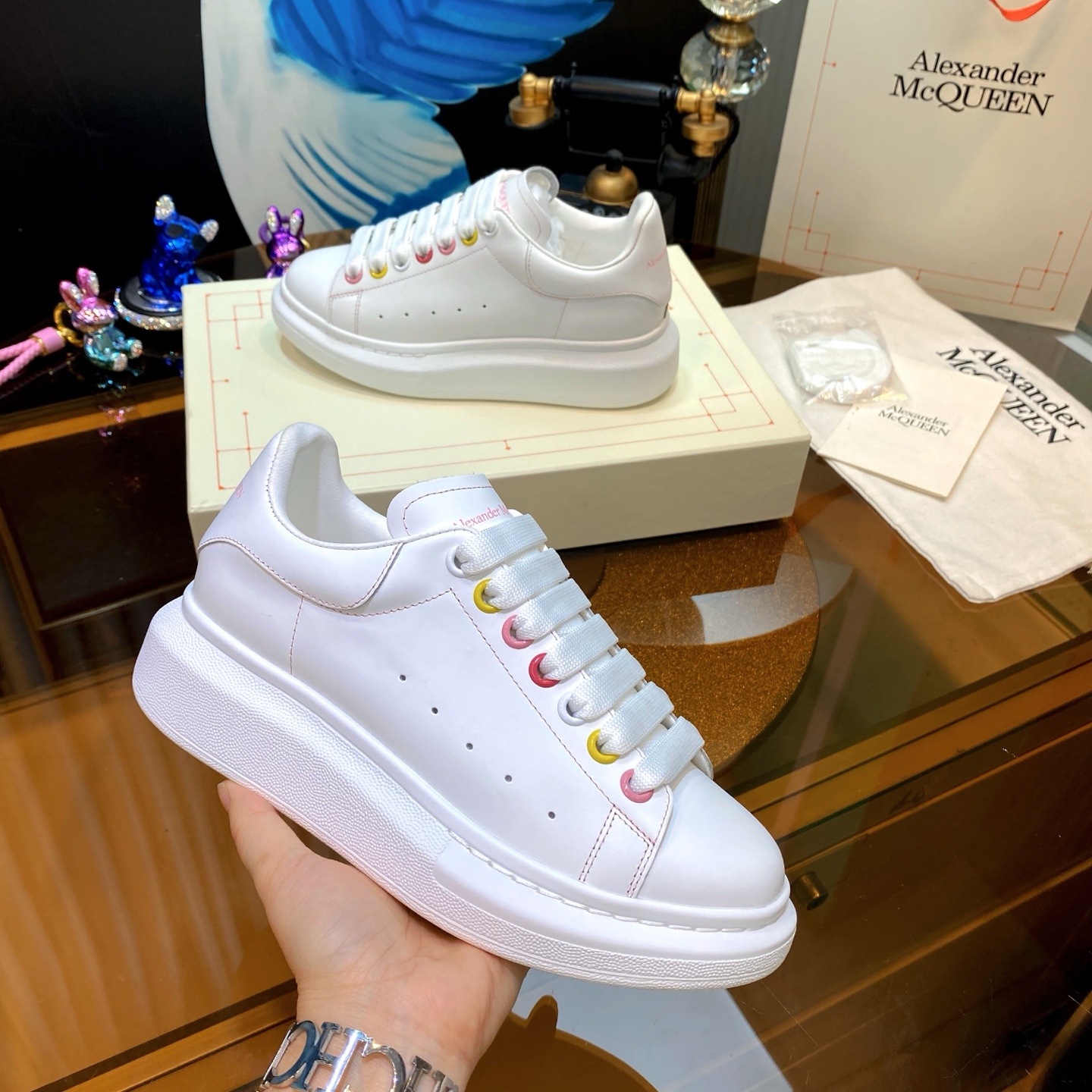 Alexander McQueen Platform Sneakers White