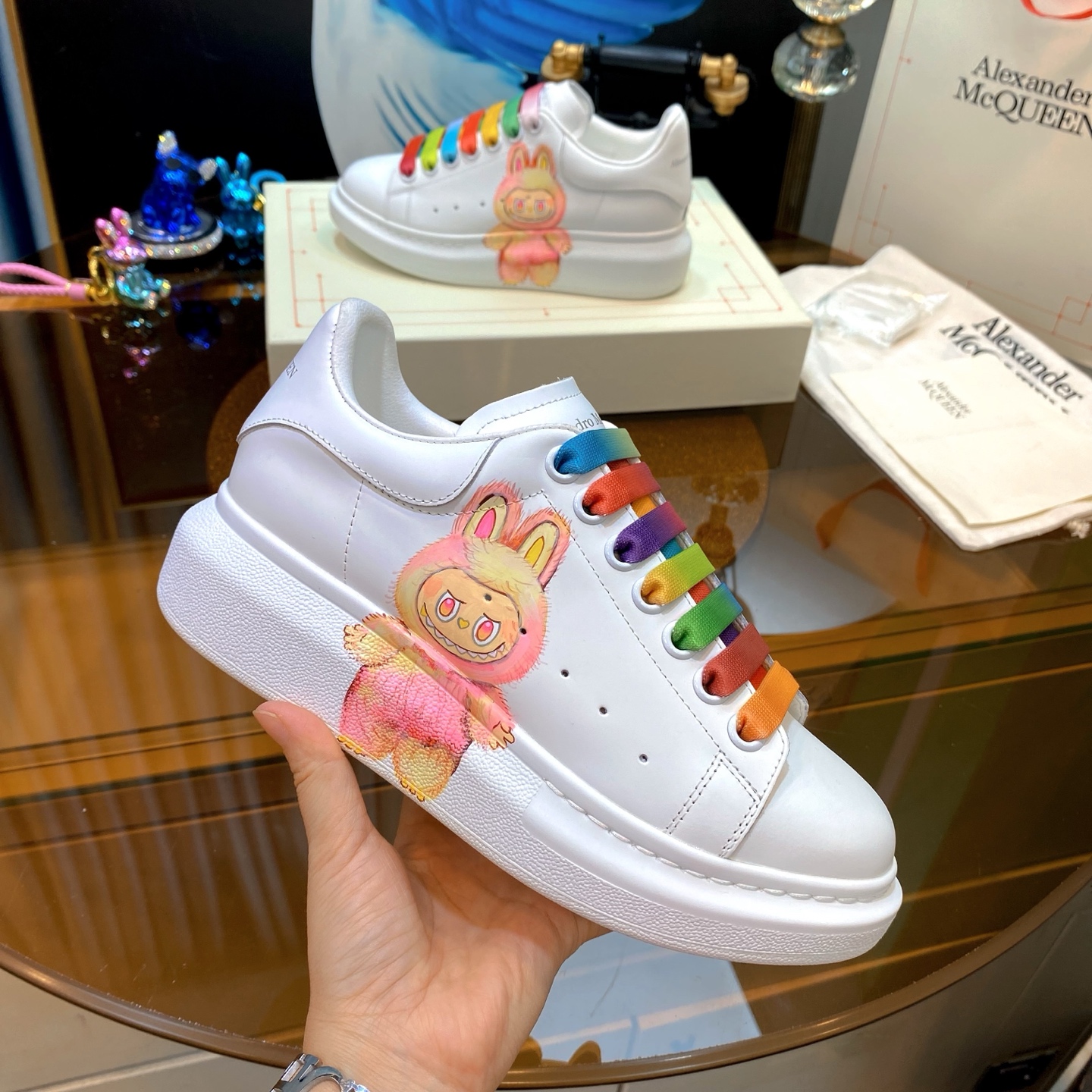 Alexander McQueen Pop Mart Sneaker White