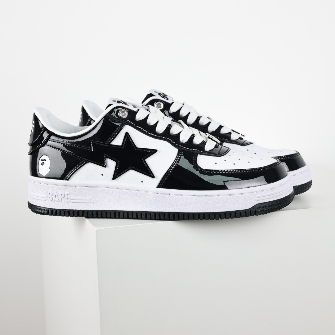A Bathing Ape BAPE STA Low Sneakers Black/White