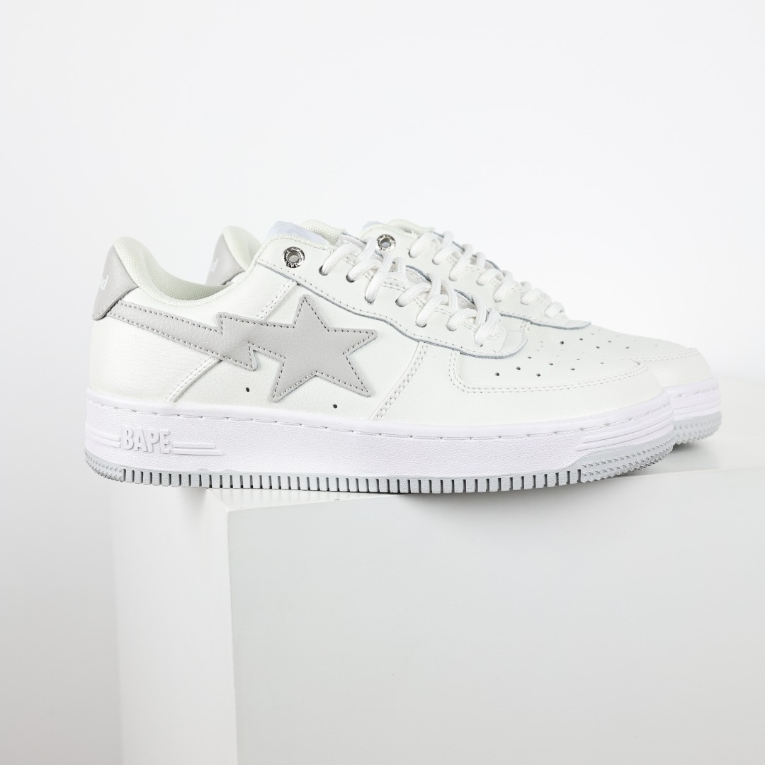 Bape Sta Low-Top Sneakers White/Grey