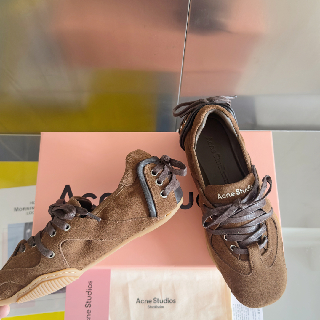 Acne Studios Denim Ballet Sneakers Brown
