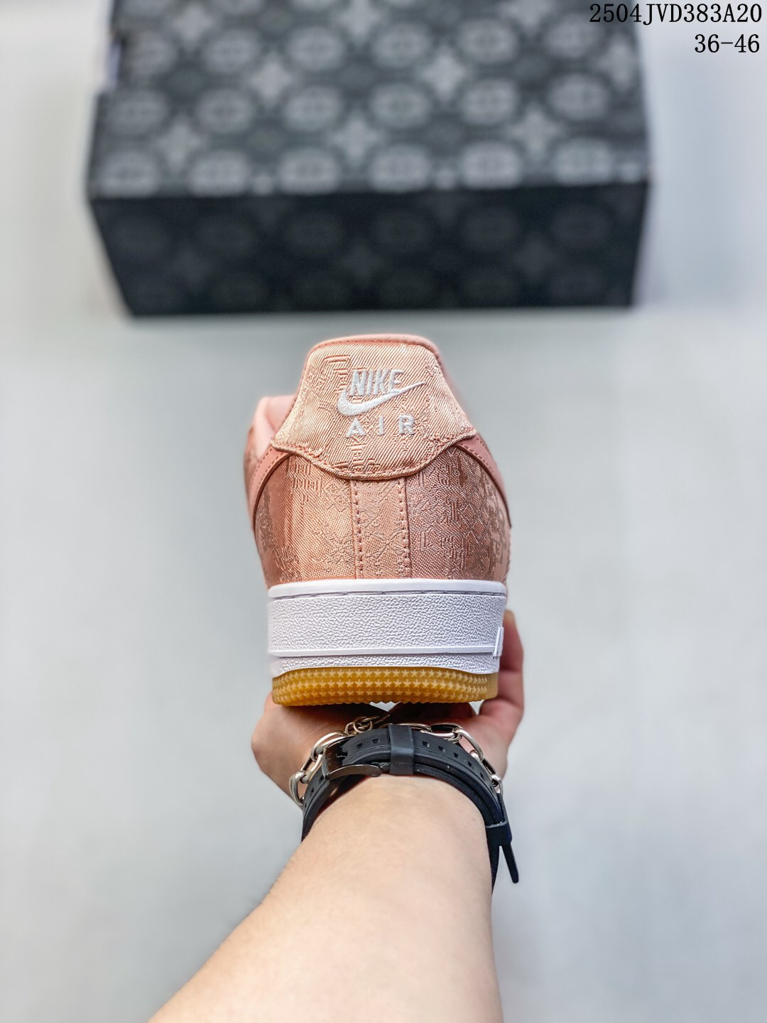 Nike Air Force 1 '07 Low Jacquard Sneakers Pink