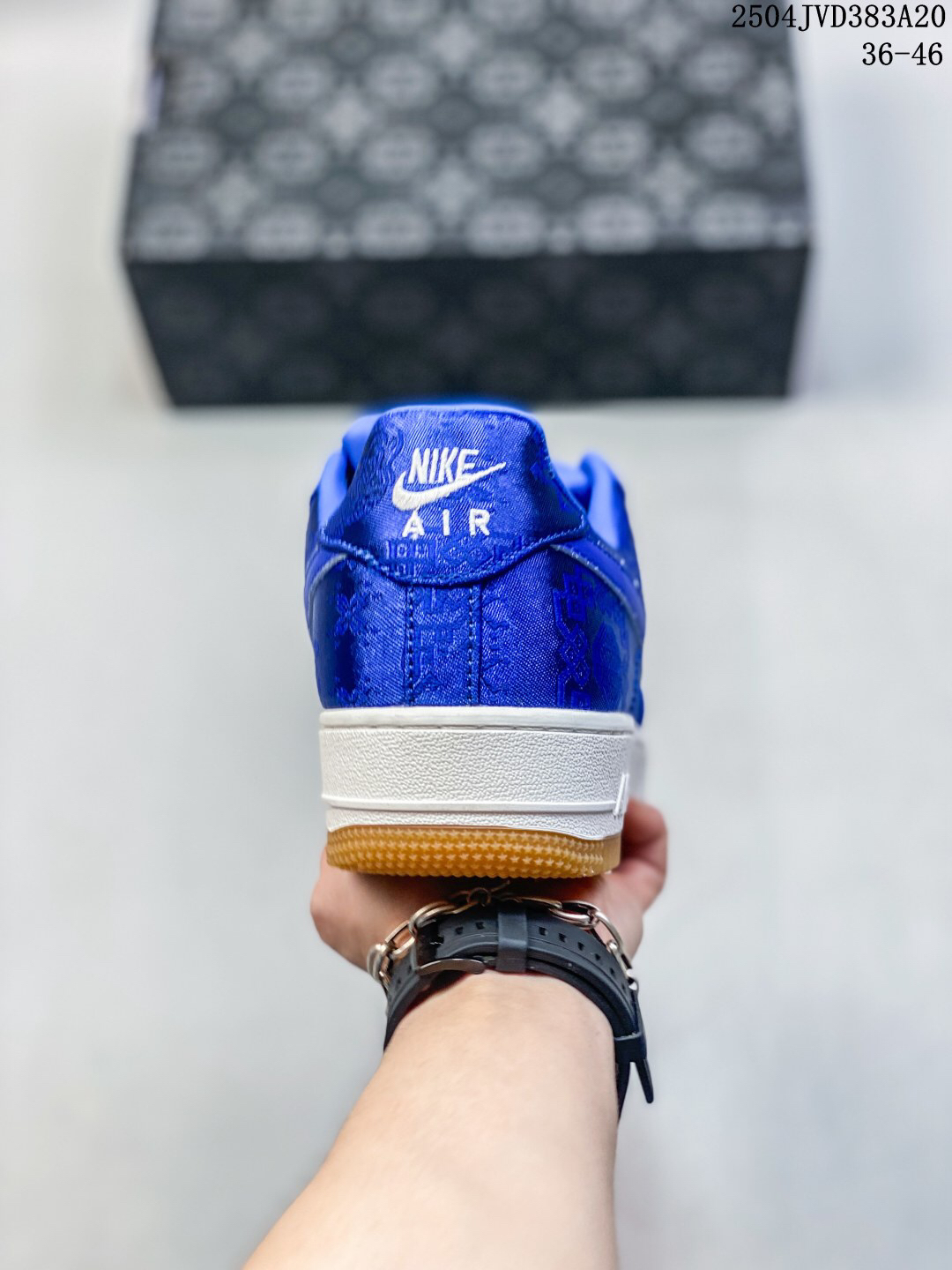 Nike Air Force 1 '07 Low Jacquard Sneaker Blue