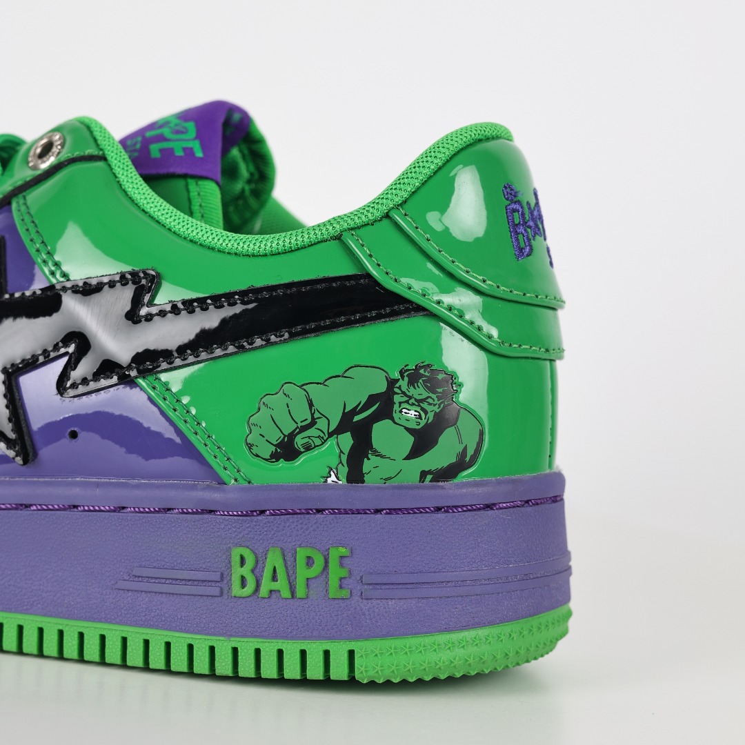 Bape BAPE STA Low Sneakers Green/Purple