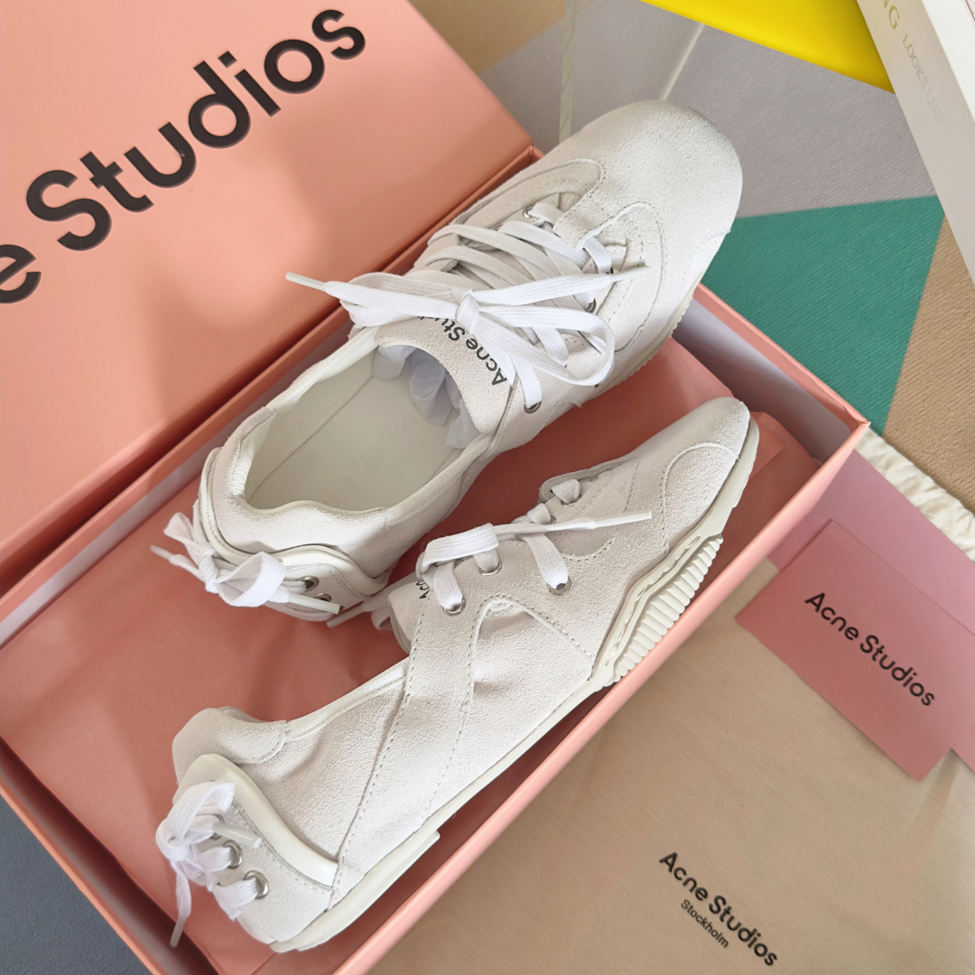 Acne Studios Denim Ballet Sneakers White