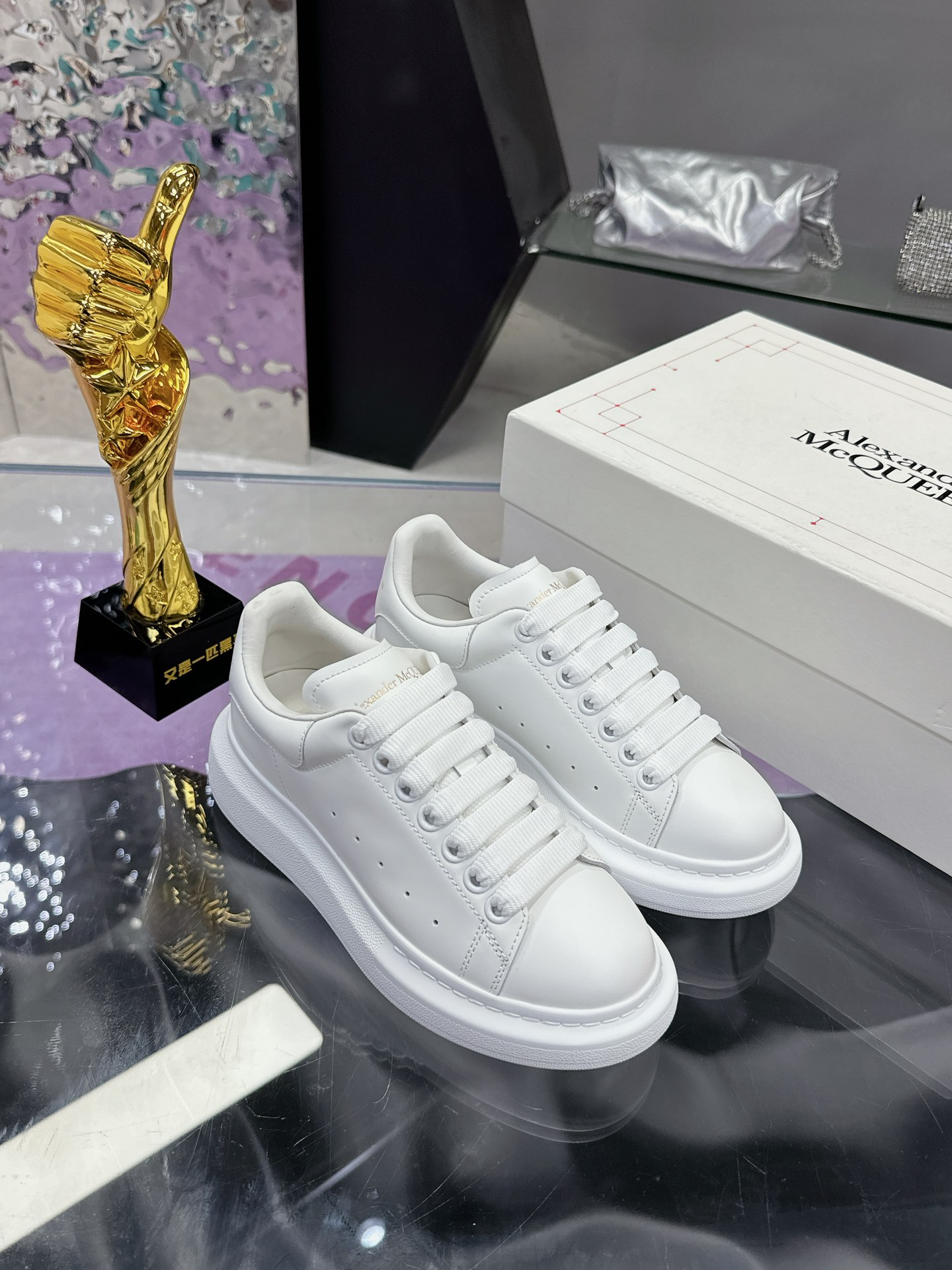 Alexander McQueen Platform Sneakers White