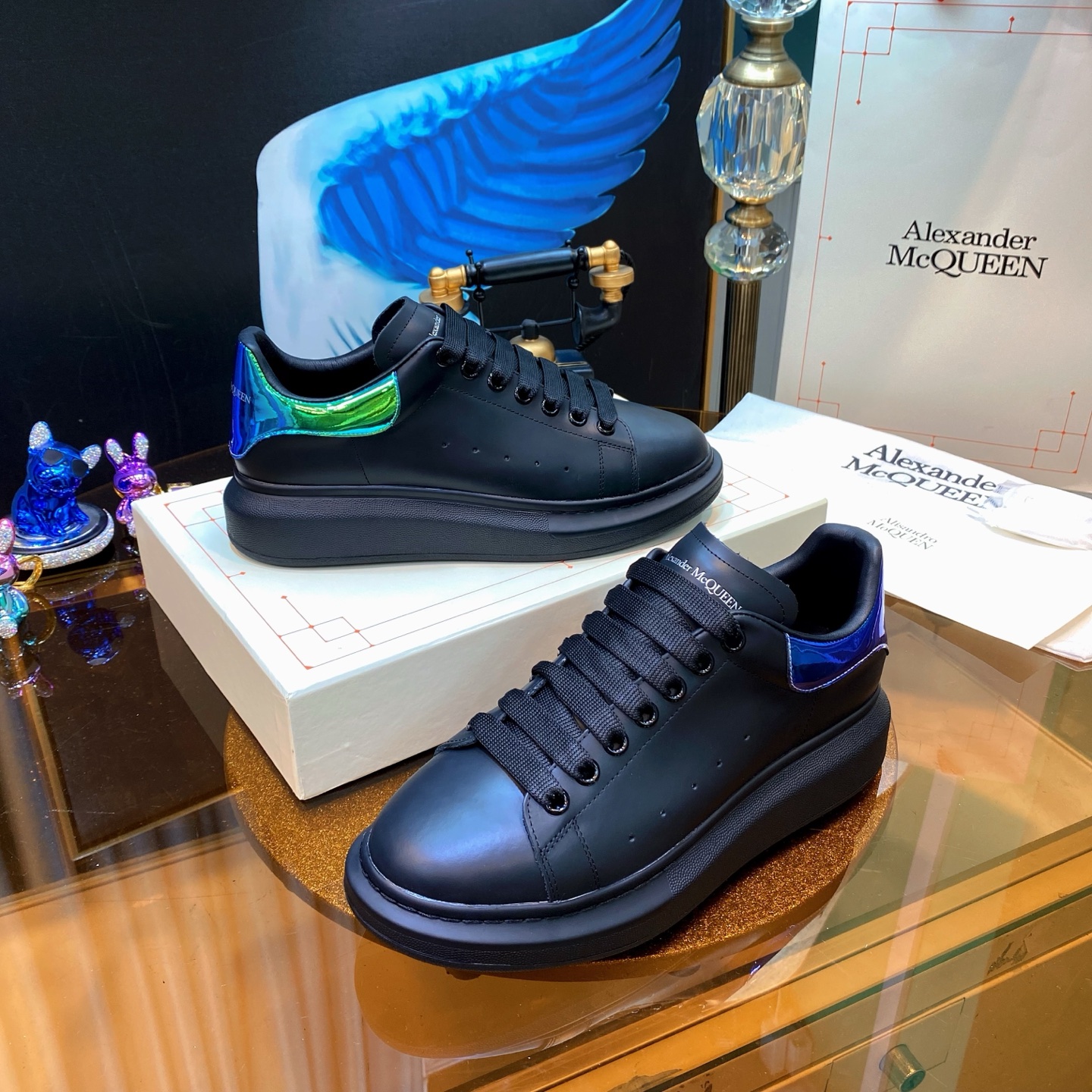 Alexander McQueen Oversized Sneakers Black/Green