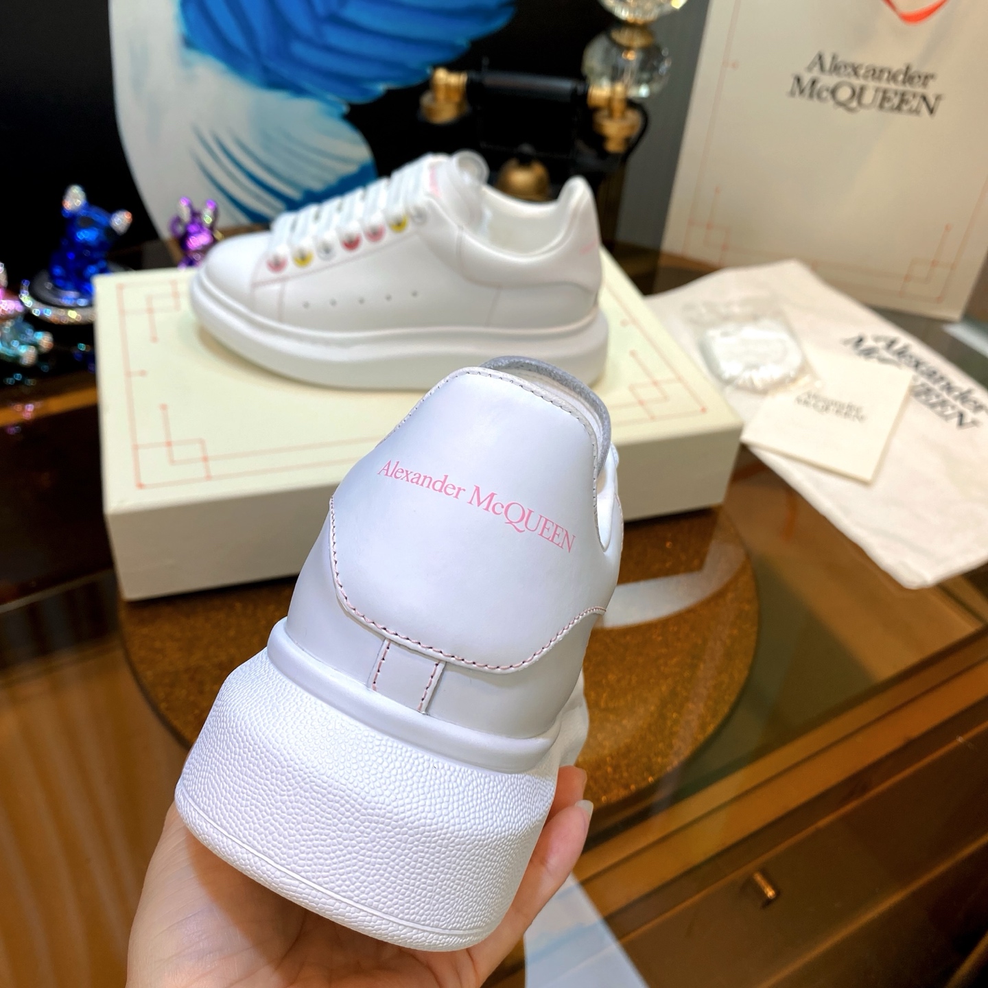 Alexander McQueen Platform Sneakers White