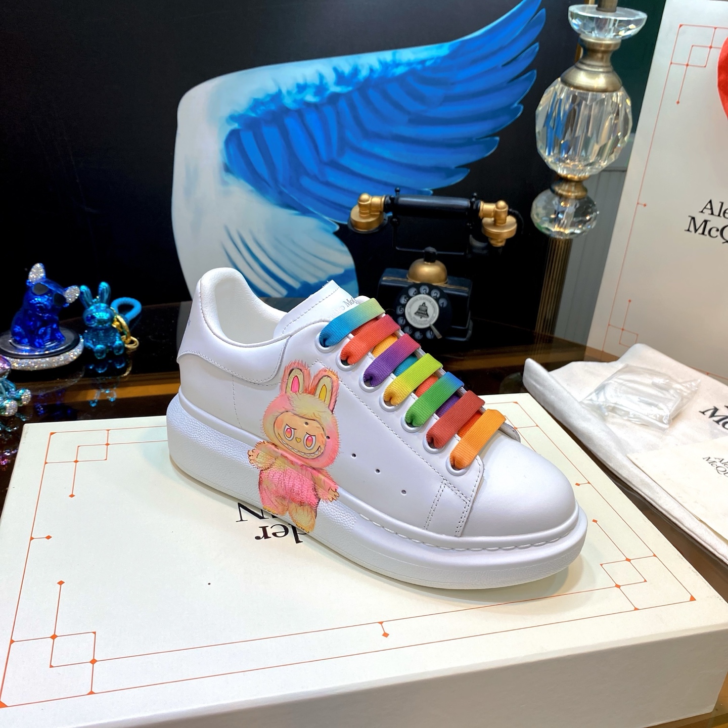 Alexander McQueen Pop Mart Sneaker White