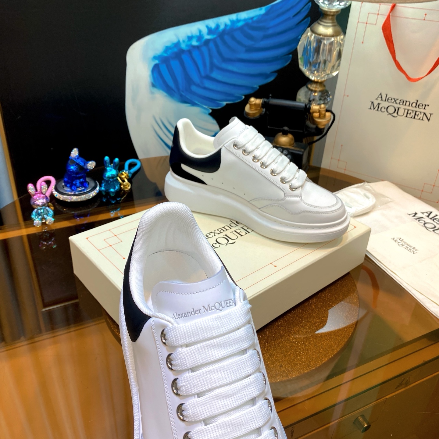 Alexander McQueen Platform Sneaker White/Black