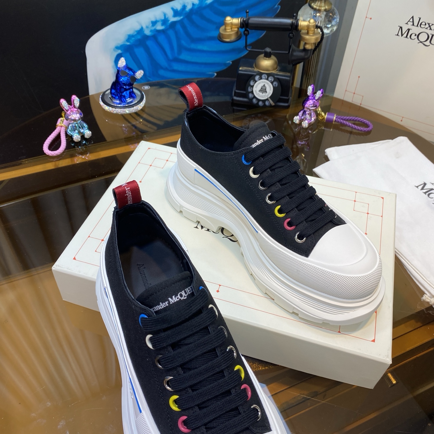 Alexander McQueen Platform Sneakers White