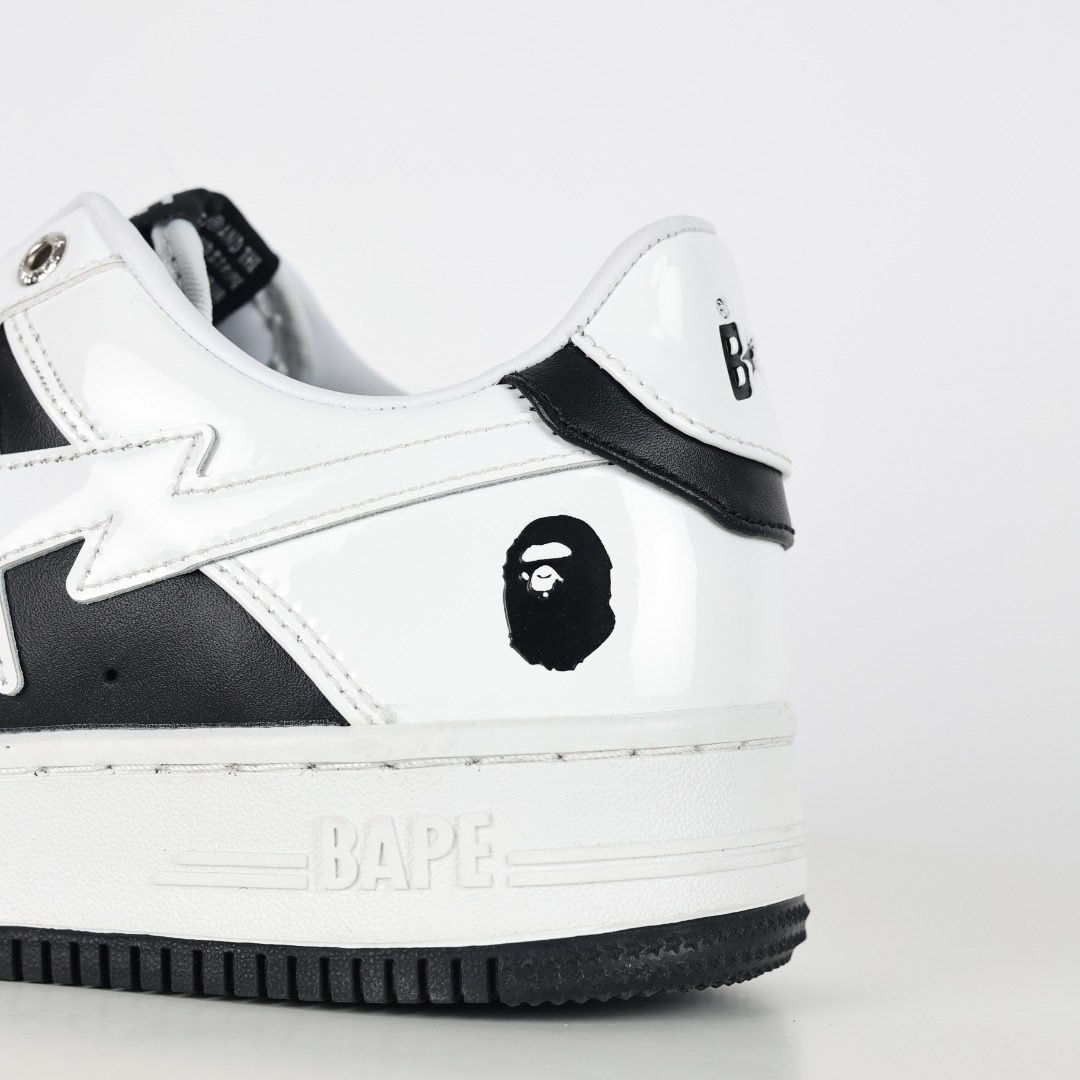 A Bathing Ape BAPE STA Low-Top Sneakers Black/White