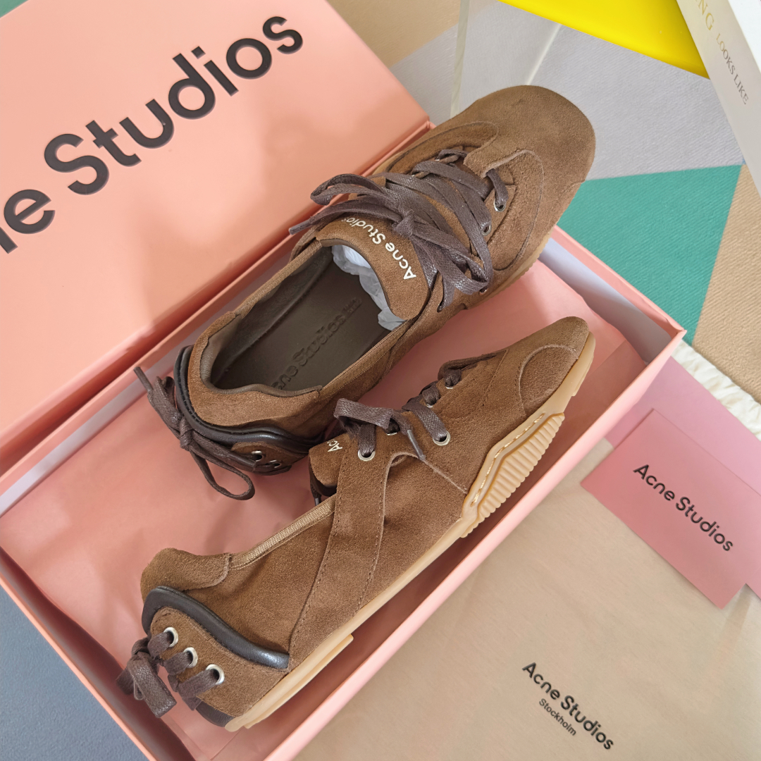Acne Studios Denim Ballet Sneakers Brown