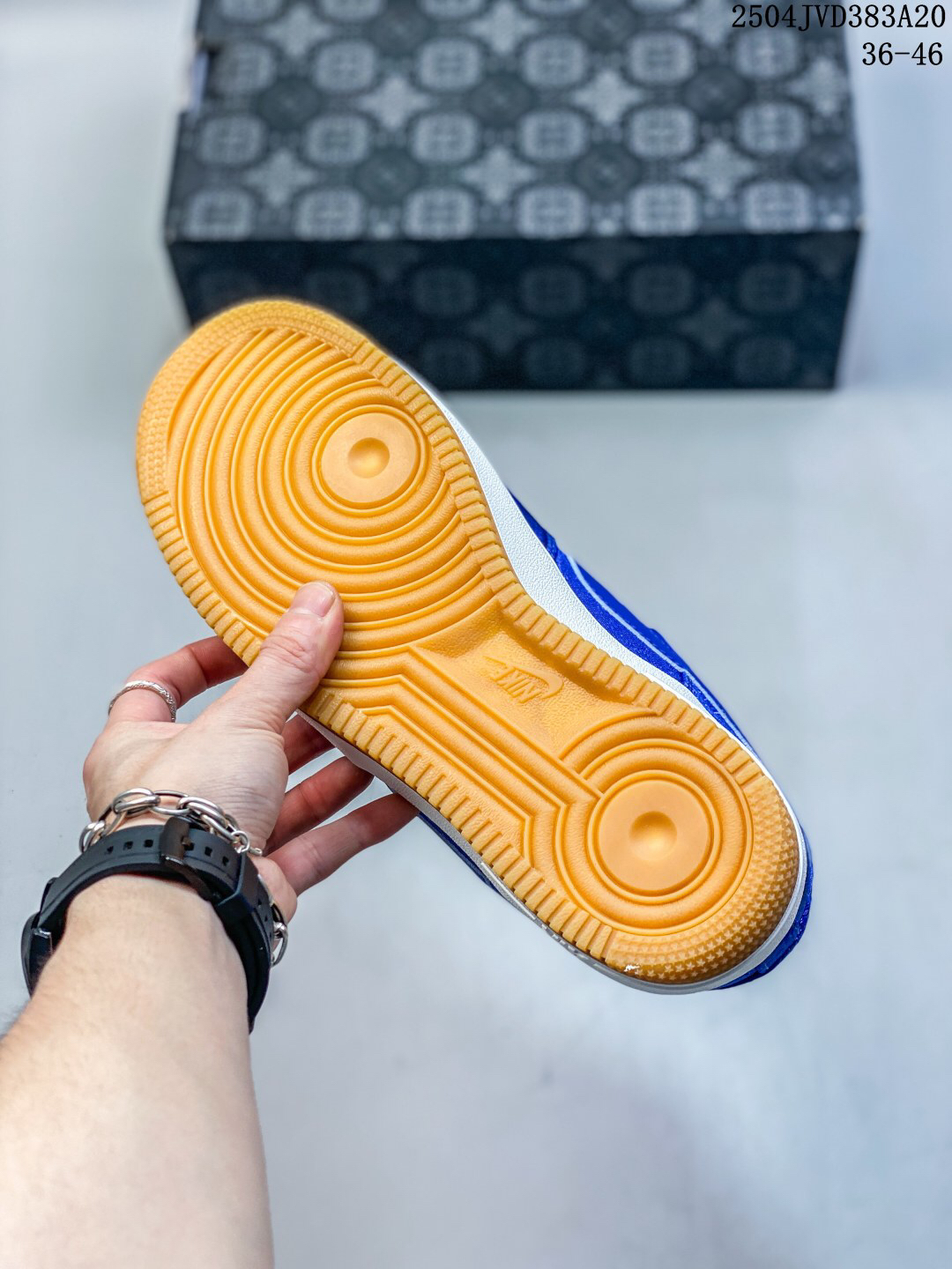 Nike Air Force 1 '07 Low Jacquard Sneaker Blue