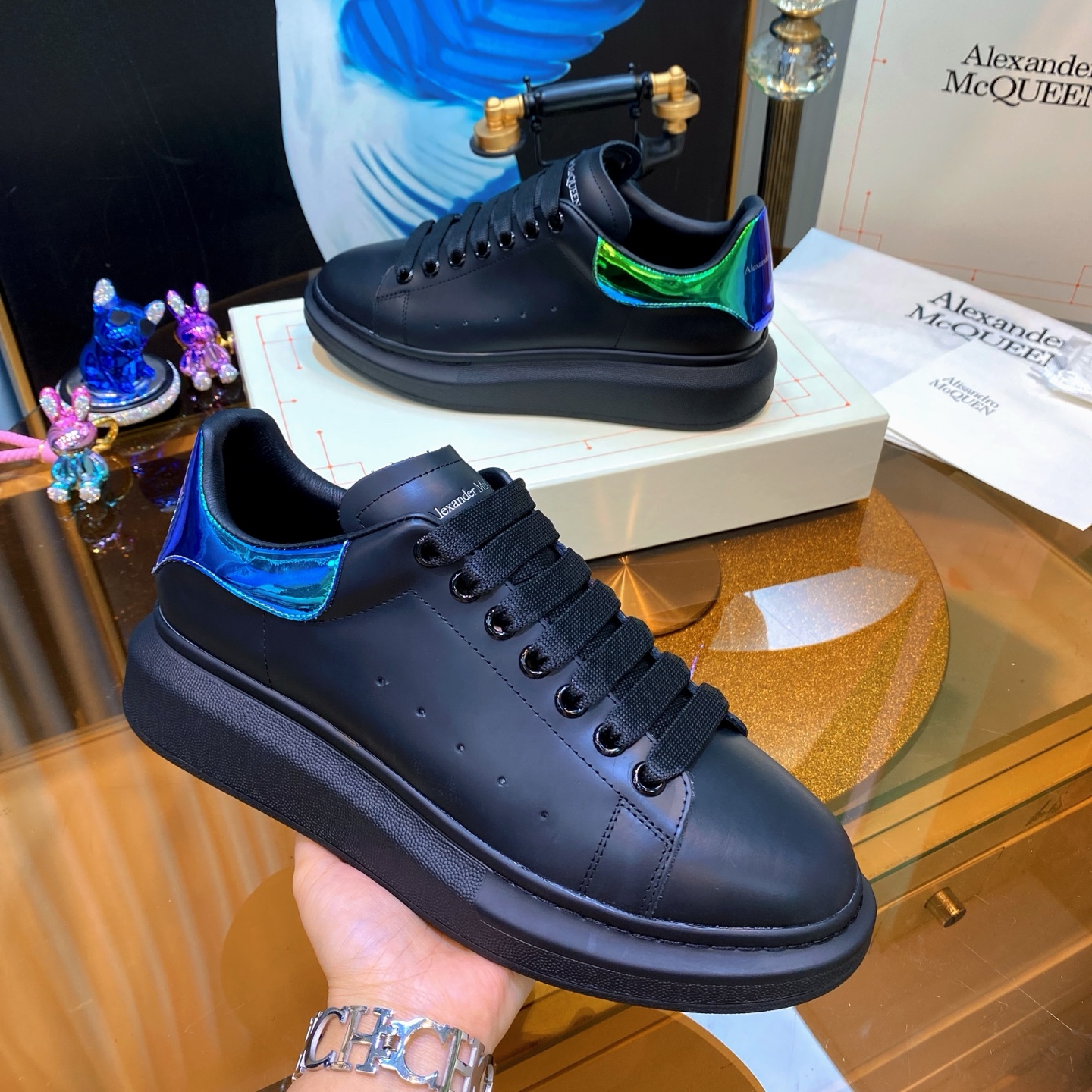 Alexander McQueen Oversized Sneakers Black/Green