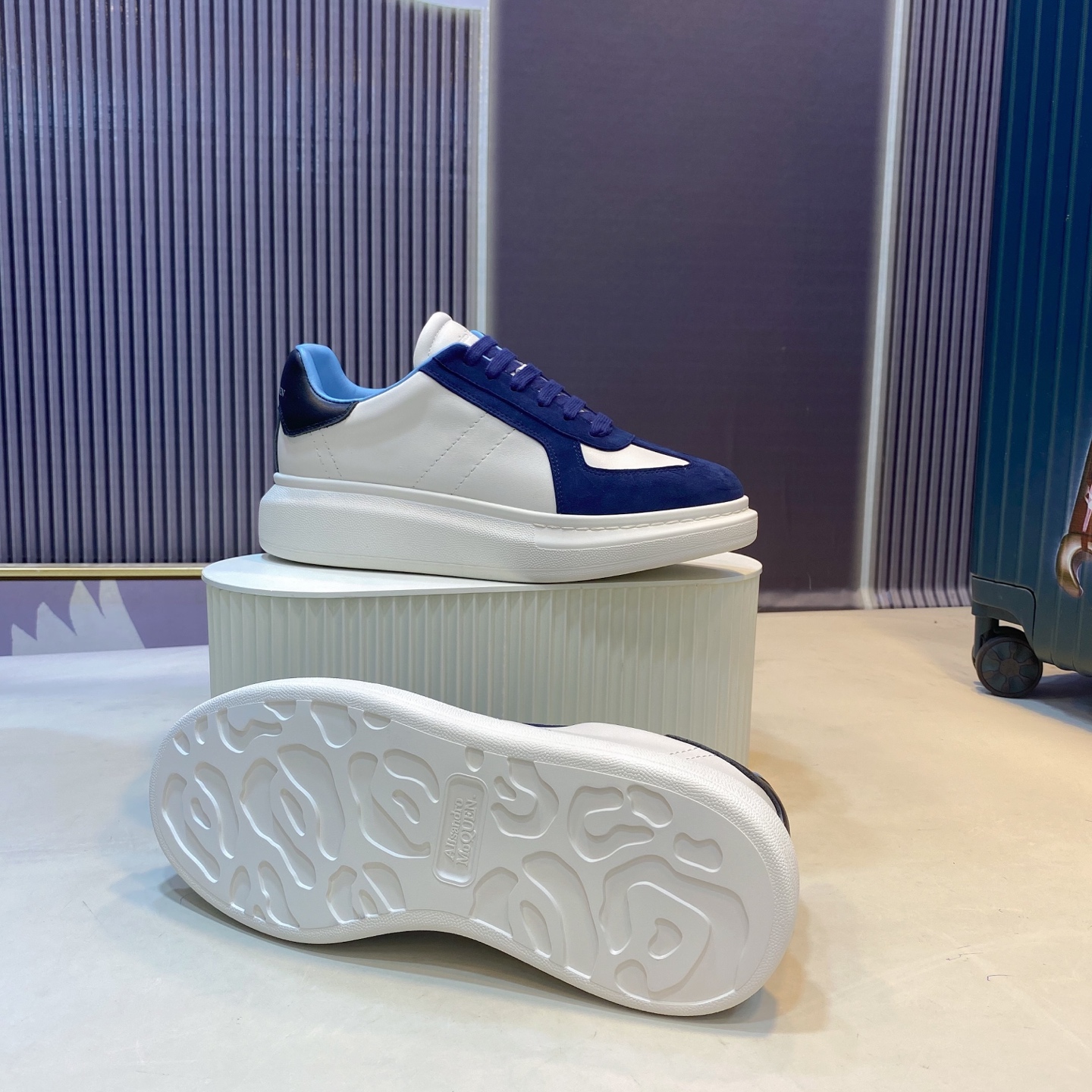 Alexander McQueen Platform Sneaker Blue/White
