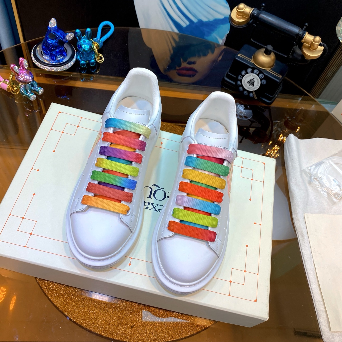 Alexander McQueen Pop Mart Sneaker White