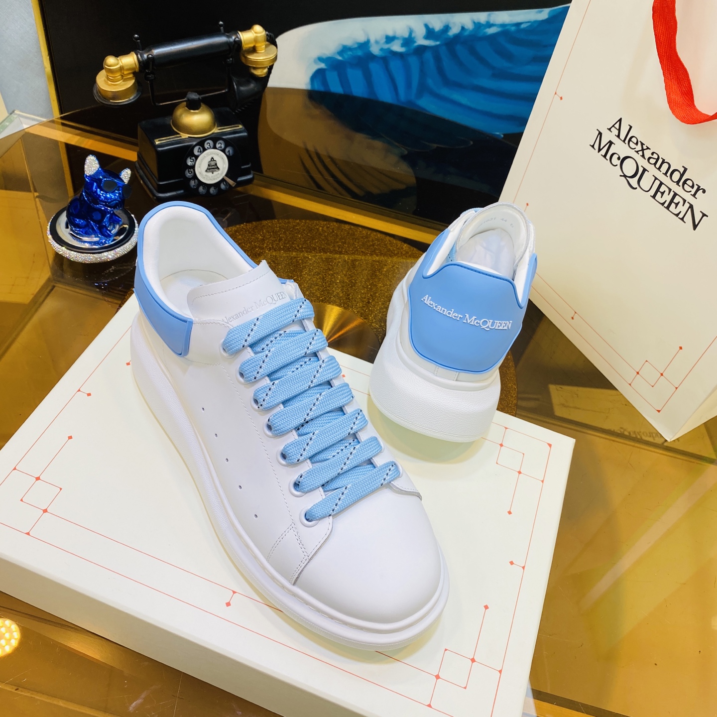 Alexander McQueen Oversized Sneaker Sky Blue