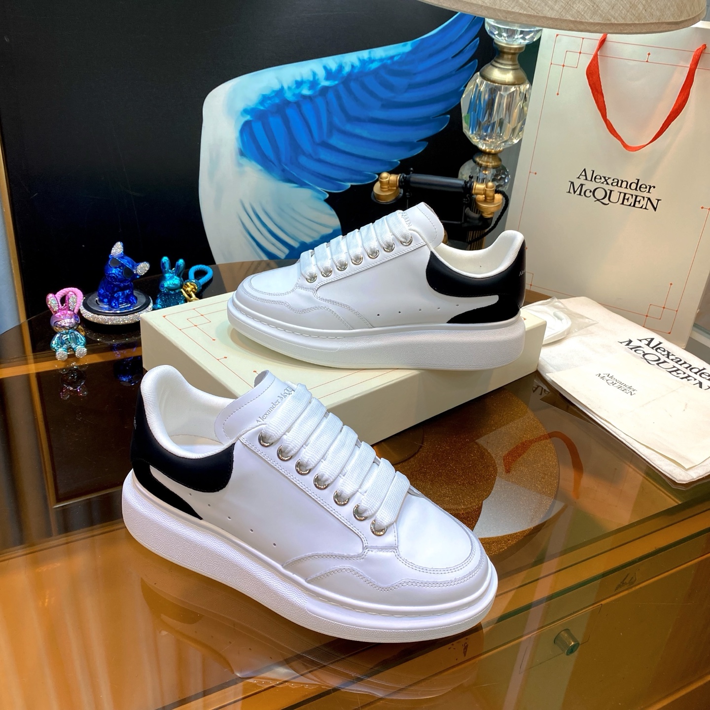 Alexander McQueen Platform Sneaker White/Black
