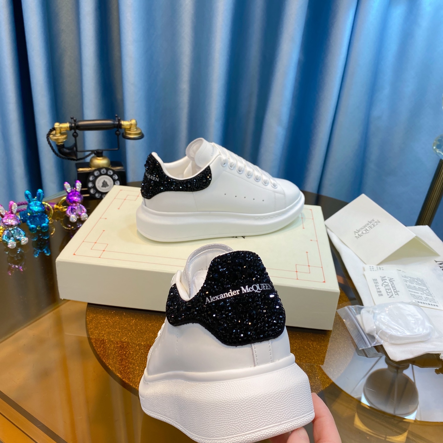 Alexander McQueen Oversized Sneaker White/Black