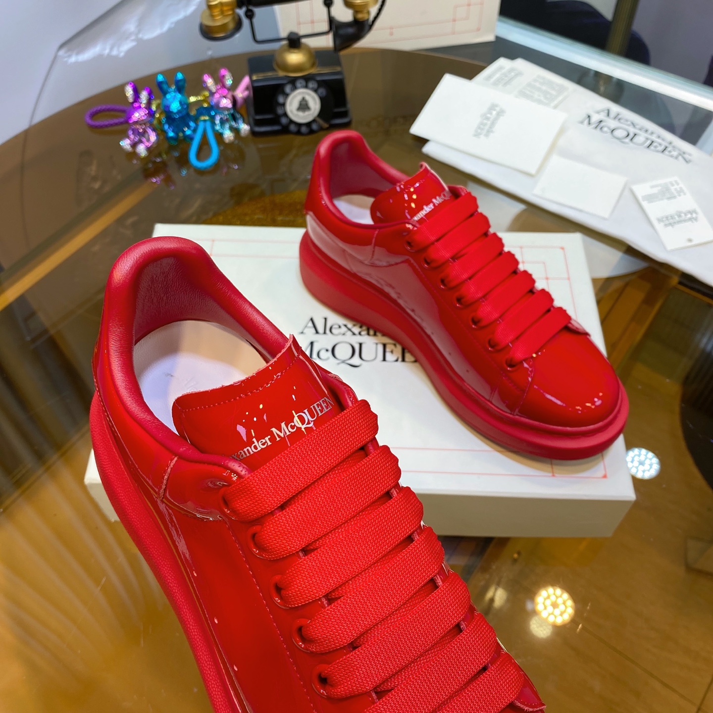 Alexander McQueen Platform Sneakers Red