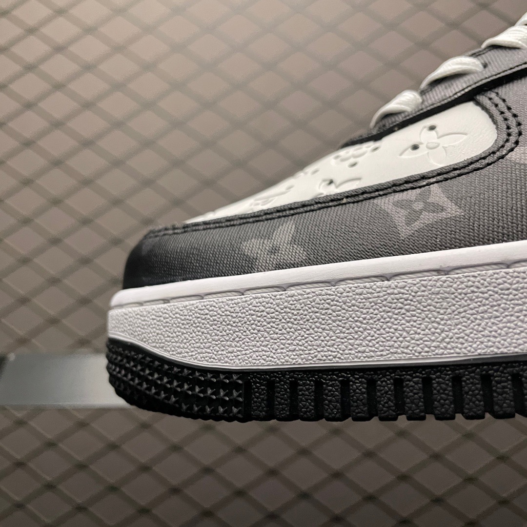 LV x Nike AF1 Low Sneaker Black/White