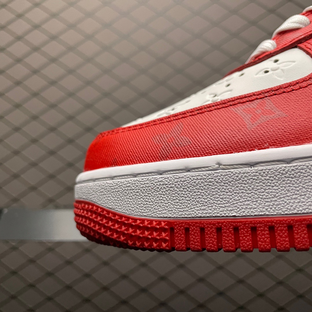 Louis Vuitton x Nike Air Force 1 Low Red