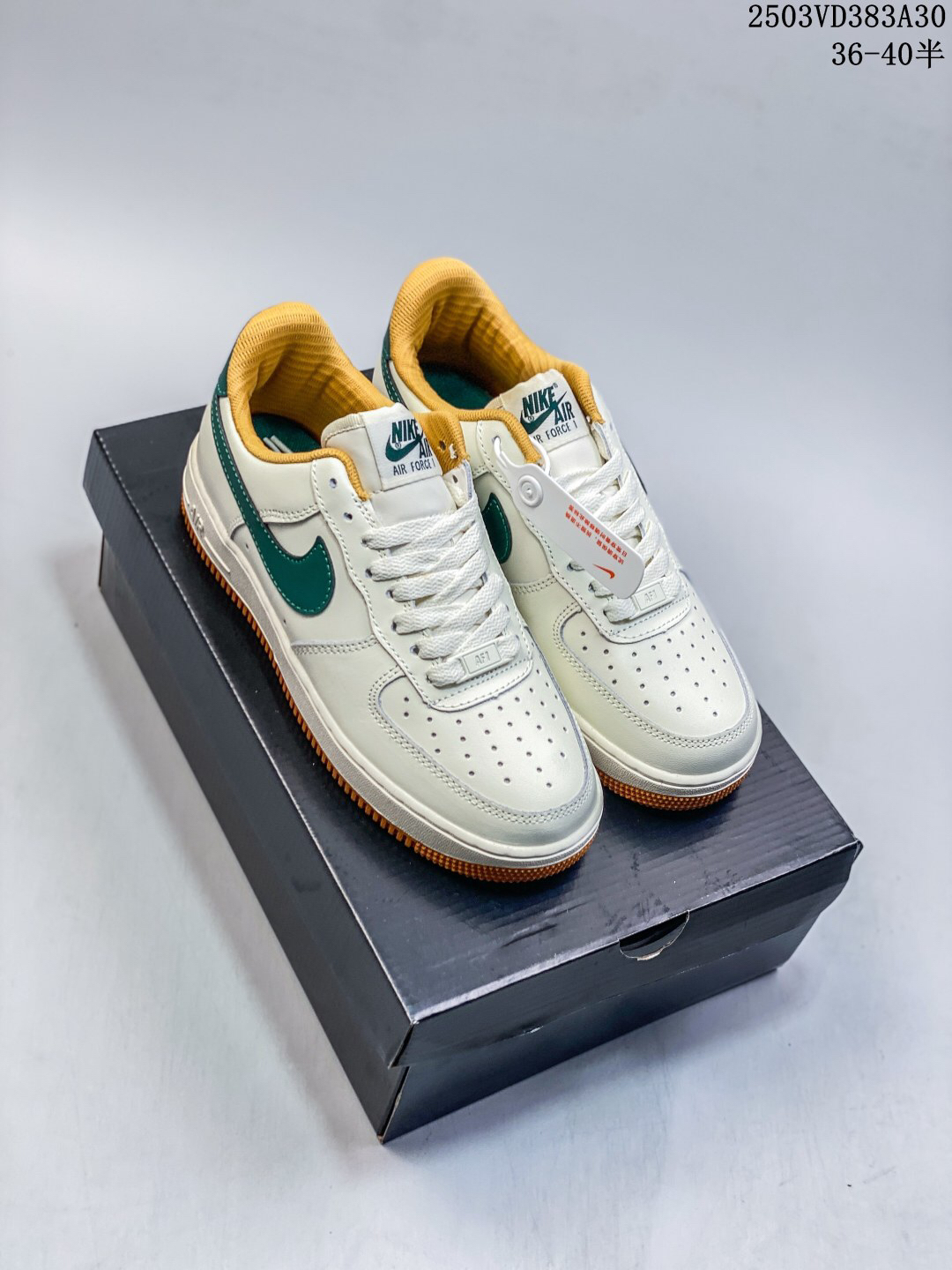 Nike Air Force 1 '07 Low Sneakers White/Green/Orange
