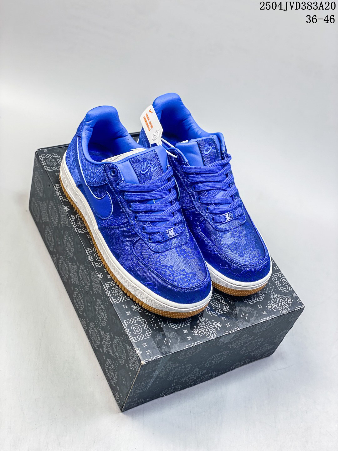 Nike Air Force 1 '07 Low Jacquard Sneaker Blue
