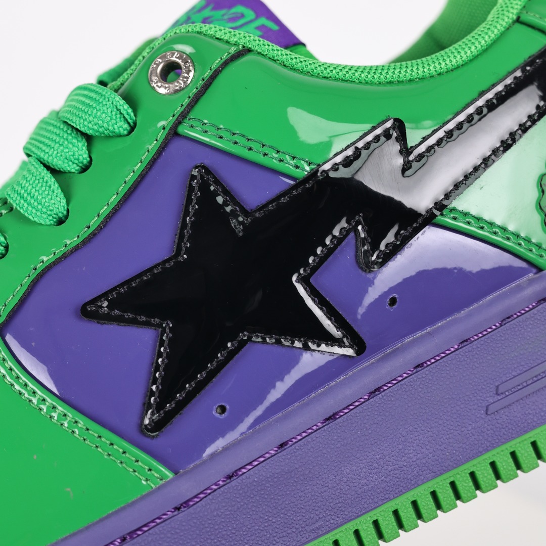 Bape BAPE STA Low Sneakers Green/Purple