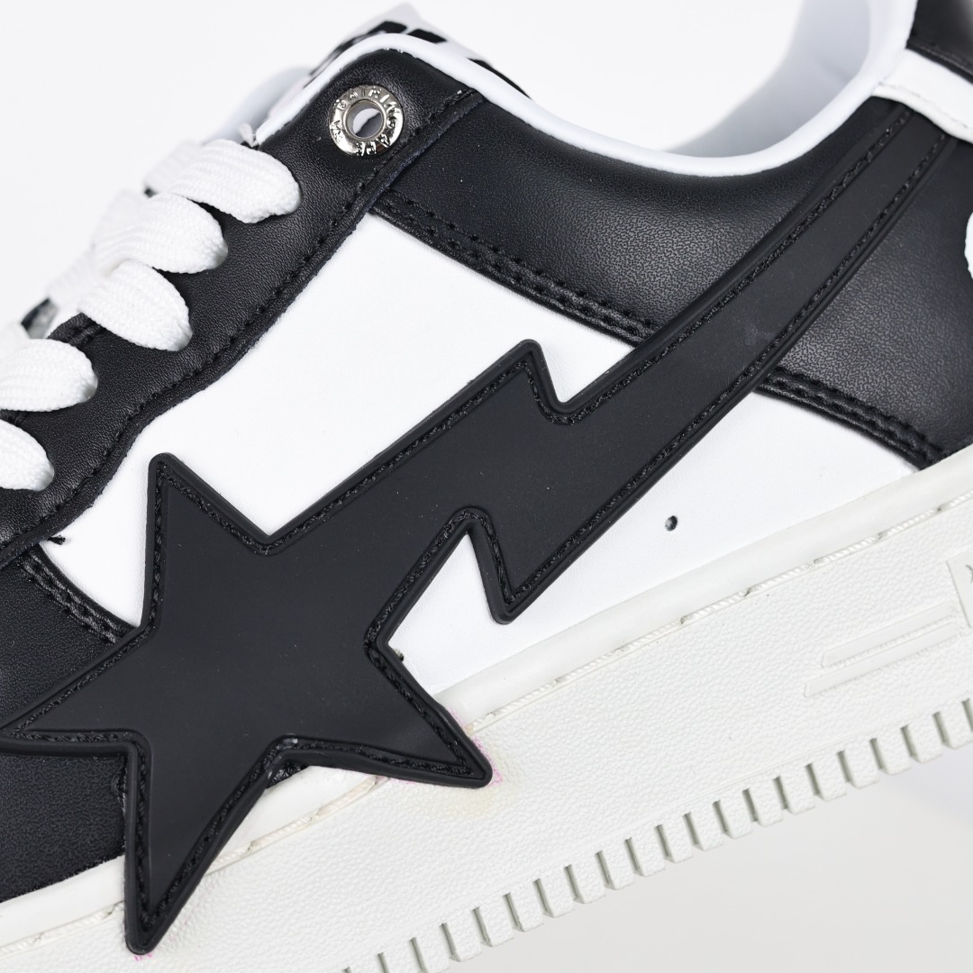 BAPE STA Low Street Sneakers Black/White